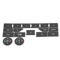 Car Button Repair Decals Climate Control Radio Audio Button Stickers For SAAB 3rd Gen 9-5NG 9-4X Car Accessories