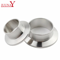 19mm/25mm/32mm/38mm/51mm102mm 1.5"2"2.5"3"4" SS304 Stainless Steel Sanitary Pipe Fittings Weld Ferrule Tri Clamp Homebrew Flange