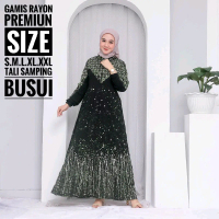 Batik Usman - Terbaru Gamis Twill Rayon Pekalongan Home Dress Busui Jumbo Gamis Rayon Premium