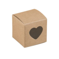 50 Pcs Party Wholesale Supplies Wedding Gifts For Guests Paper Box 2022 New Kraft Heart Candy Carton Love Box Packaging Decorate