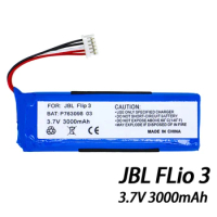 P763098 03 Replacemen Battery For JBL Flip 3 Flip 3 GRAY GSP872693 3.7v 3000mah Splashproof Portable Bluetooth Speaker