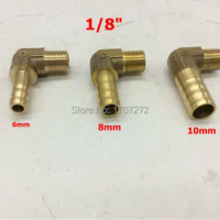 free shipping copper fitting 6mm/8mm/10mm/12mm Hose Barb x 1/8" inch male Brass Barbed Fitting Coupler Connector Adapter