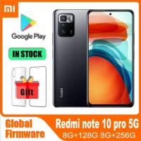 Smartphone Xiaomi Redmi Note 10 pro 5G Global firmware 6GB 128GB Dimensity 1100 android 11 Cellphone 6.5"64MP Mobile phone