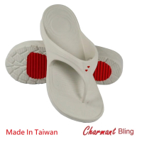 Charmant 拖鞋(EVA輕盈厚底加橡膠止滑耐磨墊夾腳拖)