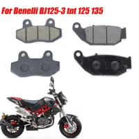 Motorcycle Front Brake Pads Rear Pad Disc Brake Pads For Benelli BJ125-3 tnt 125 135 TNT125 keeway 125cc