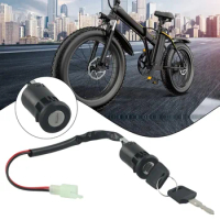 High Quality Electric Motorcycle Two Wire Electric Door Locks Ignition Key Switch 2 Wire Position For E-Bike Lock+Key