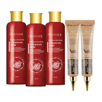 【DEOPROCE】新春鉅獻 紅石榴嫩白保濕化妝水x3(送蝸牛菁粹撫紋眼霜x2)
