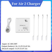 For Mavic Air 2 Charger Mavic Air 2 series 6 in 1 Charger Simultaneously Charges 4 Batteries for App