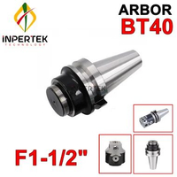 Arbor BT40 F1 1/2" Boring Shank Head 50 Holder Korter Milling CNC BT 40