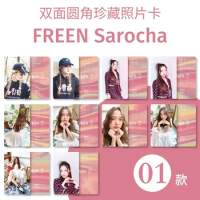 Freen Sarocha Pink Theory Double Sided Rounded Small Card Style Photo Poster Postcard Same Style Freenbecky