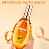 24K Gold Face Serum Active Collagen Silk Repairing Essence Anti-Aging Shrink Smoothing Firming Moisturizing Hyaluronic Skin Care