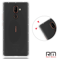 RedMoon Nokia7 Plus 6吋 防摔透明TPU手機軟殼