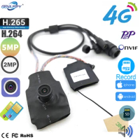 Camhipro Wide Angle 2MP 5MP 1920P Mini 3G 4G Security Ip Camera With SIM Card/SD Card Slot Module DIY 4G Camera Audio P2P On Vif