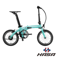 HASA 赫速 SEF16 16吋單速5段電動輔助碳纖前叉摺疊自行車-4色(輕量電輔車)