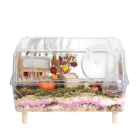 62 Acrylic Crystal Hamster Cage 60 Basic Cage Fully Transparent Golden Bear Supplies Wholesale Stackable Large Villa