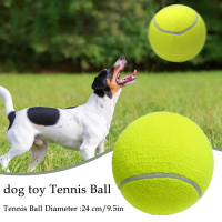 1pcs Pet Tennis Ball Elastic Inflatable Training Ball Toy Chase Toy Outdoor Pet Interactive W7F9
