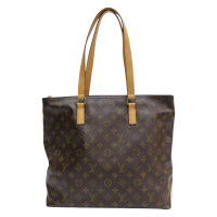 【二手名牌BRAND OFF】LOUIS VUITTON LV 路易威登 棕色 原花 帆布 托特包 M51151
