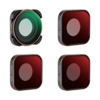 K&amp;F Concept Action Camera 4pcs Filter Set (ND8+ND16+ND32+CPL) with Anti-reflection Green Film for GOPRO Hero 9/10/11/12