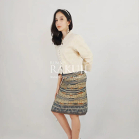 Doyo Button Short Blazer - Natural Color - Short Blazer - Blazer Tenun - Outer Tenun - Tenun Ulap Do