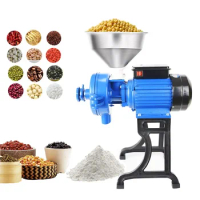 Electric Grain Mill Grinder Sesame Paste Grinding Machine Dry Wet Dual-purpose Mill Multi Functional Grain Corn Grinder