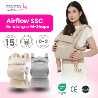 MamaJoy - Gendongan Bayi SSC M-Shape Airflow Breathable Baby Carrier Newborn 0-2 Tahun 15kg Depan Be
