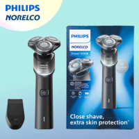 Philips Norelco Electric Shaver series 5000 X5004, Wet &amp; dry, electric rotation shaver for man, Black