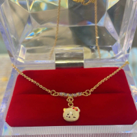 Kalung anak rante liontin hellokitty 2 gram emas muda