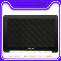 10.1 INCH 1280X800 For ASUS Chromebook Flip C100PA Laptop Led Touch Digitizer Assembly Black LCD Bezel