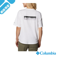 Columbia哥倫比亞 女款-North Cascades 短袖上衣-白色 UAR35450WT
