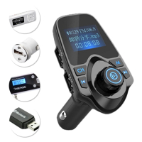 CA-T11 FM藍牙MP3播放傳輸雙孔USB車用充電器
