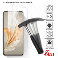 2PCS Tempered Glass Case For Vivo V29e 5G Protective Glass VivoV29e V 29e V29 e 5G 2023 V2304 6.67" Screen Protectors Full Cover