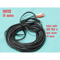 Kabel RCA To mini stereo Suoer 10 meter / kabel Aux Stereo 10m