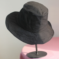 明星同款夏季帽子baby韓版純色漁夫帽時尚韓國盆帽情侶款釣魚帽潮1入