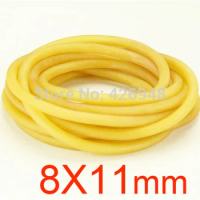 8x11mm 8mm ID 11mm OD natural Medical latex tubing LaTeX tubes rubber tube LTE-F rubber hose rubber band native rubber sac