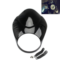 Black Motorcycle Headlight Fairing Cowl Mask Windshield Windscreen Cover Mount For Yamaha XVS 950 SPEC BOLT Bolt 950 Accessories