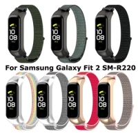Soft Nylon Sport Strap For Samsung Galaxy Fit 2 SM-R220 Watch Band Replacement Bracelet For Samsung Galaxy Fit 2 R220 Correa
