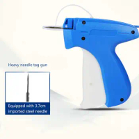 Blue Price Tag Gun Clothing Label Manual Machine Making For Portable Plastic ABS Material Javelin Maker Handle Brand