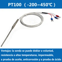 resistencia térmica blindada PT100,3mm~ 5mm, diámetro 300 ~ 500mm,sonda WZPK-191,Pin de termopar, resistencia térmica de platino