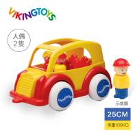 【瑞典 Viking toys】JumboTaxi達克斯車車-含2隻人偶-25cm(交通玩具)