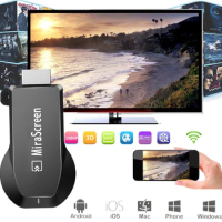 Wireless Screen Mirroring Share HDMI-compatible Video Receiver Display Dongle 1080p for Iphone 12 Android Phone Streaming To TV