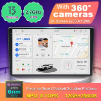 A7870 Android Auto 9 10 inch 2K Screen With 360 Cameras Wireless CarPlay 12 256 Android 13 Car Multimedia Player For KIA HYUNDAI