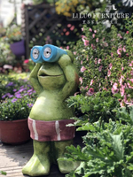 守望小衛士青蛙太陽能電子夜燈戶外花園庭院落地裝飾品擺件雜貨  LX【林之舍】