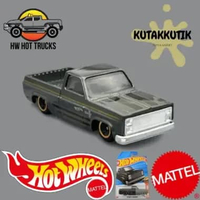Hot Wheels Mobil Pickup Truck 83 Chevy Silverado Biru Muda Lot G 2025 HW Hot Trucks Hijau Tua