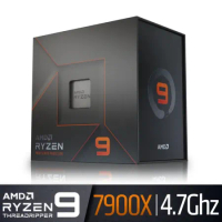 AMD Ryzen 9-7900X 4.7GHz 12核/24緒 中央處理器(4.7GHz/76M/170W/AM5)