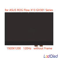 13.4‘’ for ASUS ROG Flow X13 GV301QC GV301QE GV301QH FHD IPS LCD Screen Display Touch Digitizer Assembly 1920X1200 120 Hz 40pins