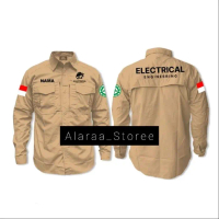 Kemeja Tactical Pdh/M-Tack Electrical Engineering (Menerima Custom Logo Bordil) Pasti Ori