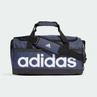 【adidas 愛迪達】Linear Duffel M 健身包 旅行包 側背 手提 肩背 運動 休閒 藍(HR5349)
