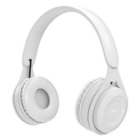 MJ Headphone Gaming Bluetooth + Free Kabel Jack 3.5mm - Headset Wireless Macaron Extra Bass Murah Pu