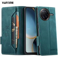Vantime for Xiaomi POCO F7 Ultra F7 Pro 5G Case Magnetic Flip Buckle PU Wallet Card Slots Shockproof