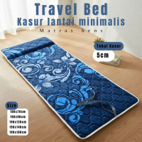 Travel Bed Kasur Lantai Minimalis Tebal 5cm Cover Quilting Empuk dan Nyaman, Matras Lipat Praktis Mu